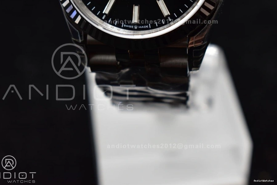 Best Bracelet 36 Jubilee 417 Steel Stick 126234 Black VSF Bright 1:1 on SS DateJust VS Dial Edition 904L 0118